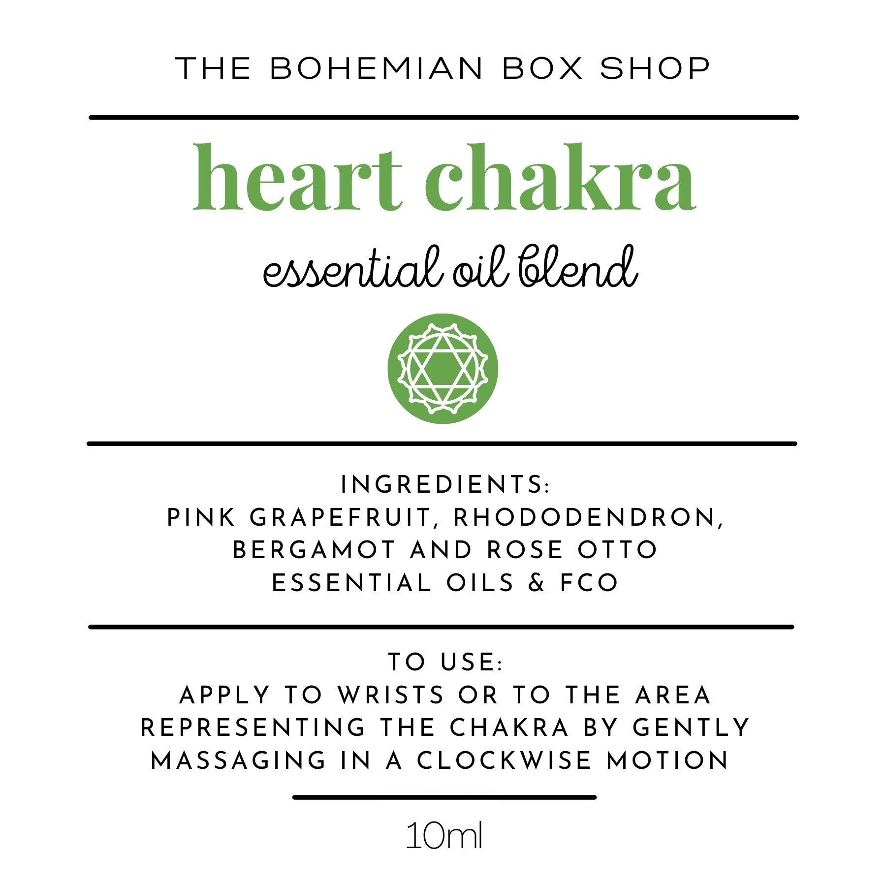 heart chakra roller bottle