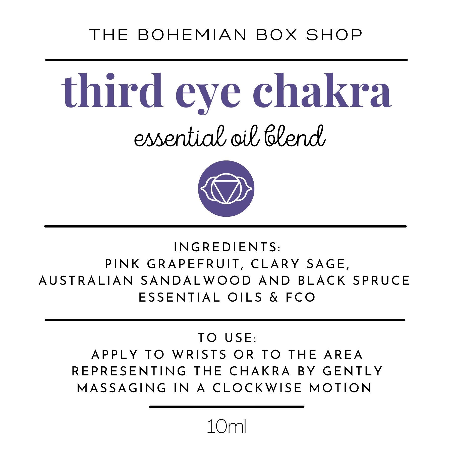 third eye chakra roller bottle