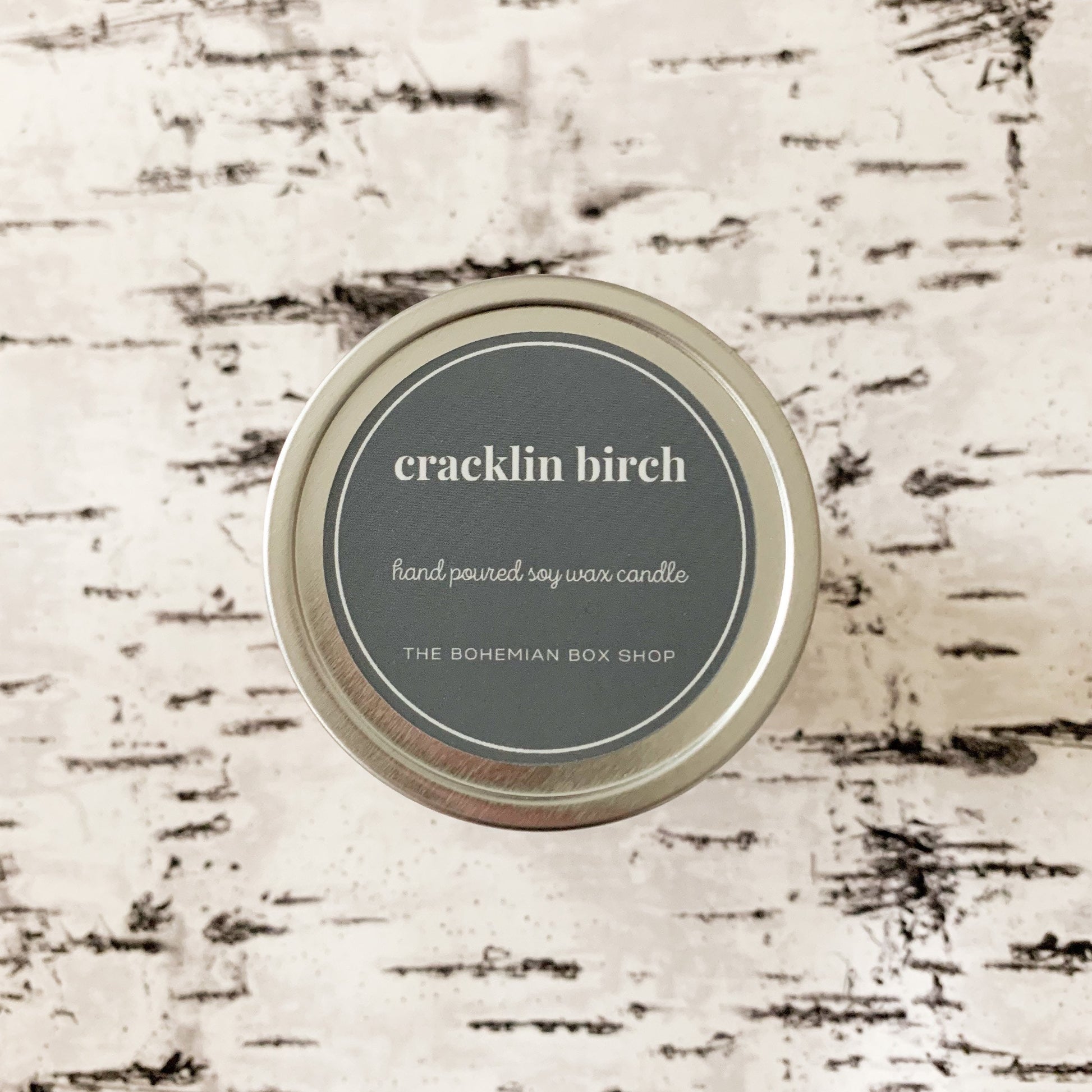 crackling birch soy candle