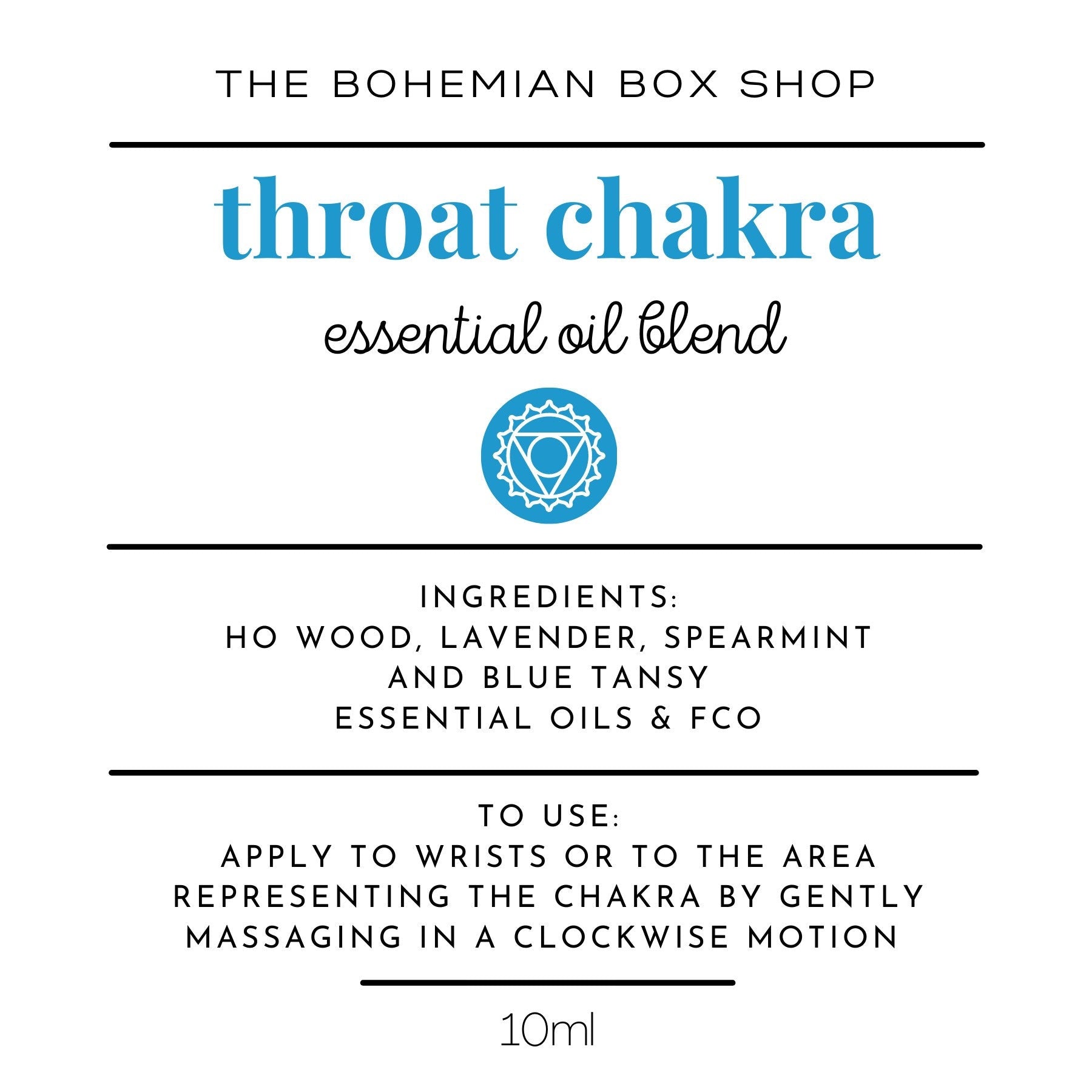 throat chakra roller bottle