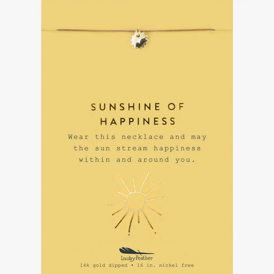 Sunshine of Happiness 14k Gold Dipped Finish Necklace