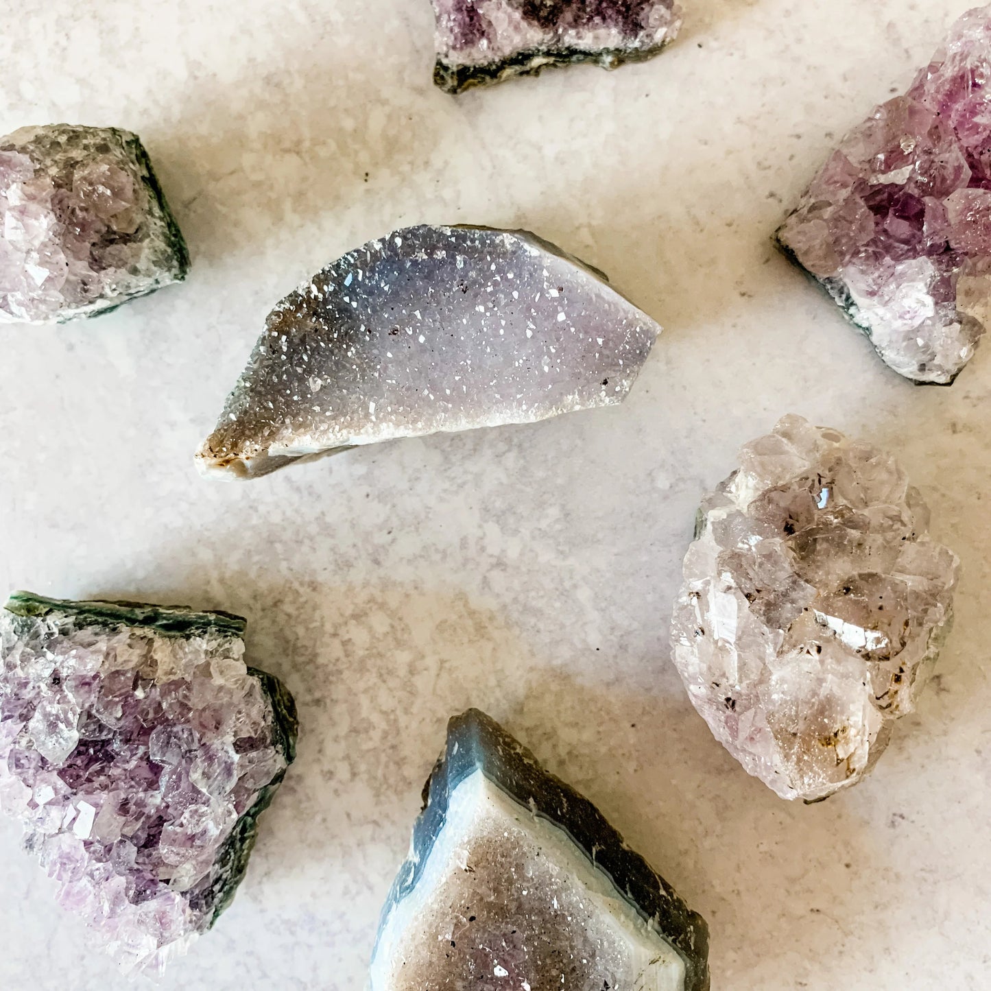 amethyst clusters