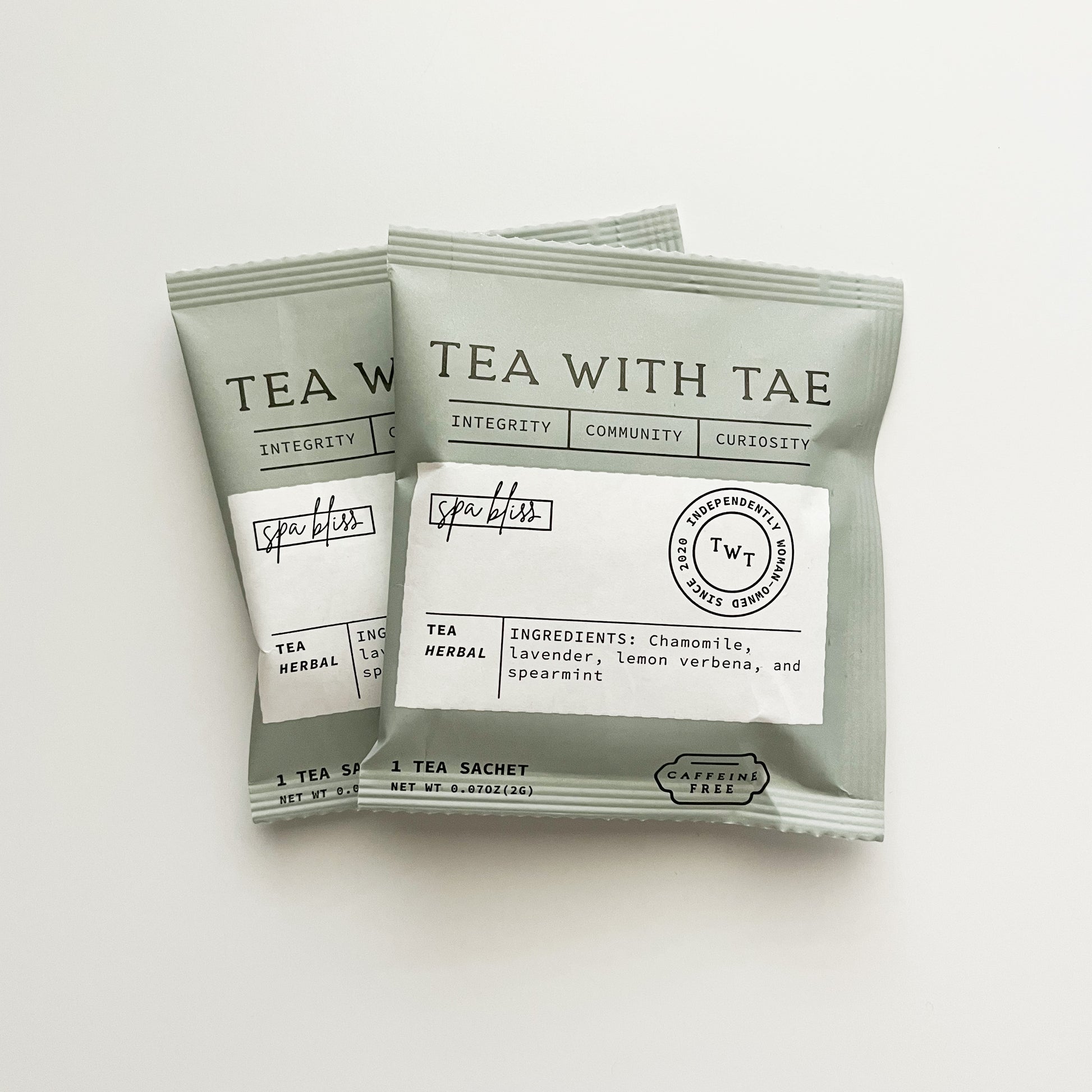 Tea with Tae - Spa Bliss, 2 tea sachets