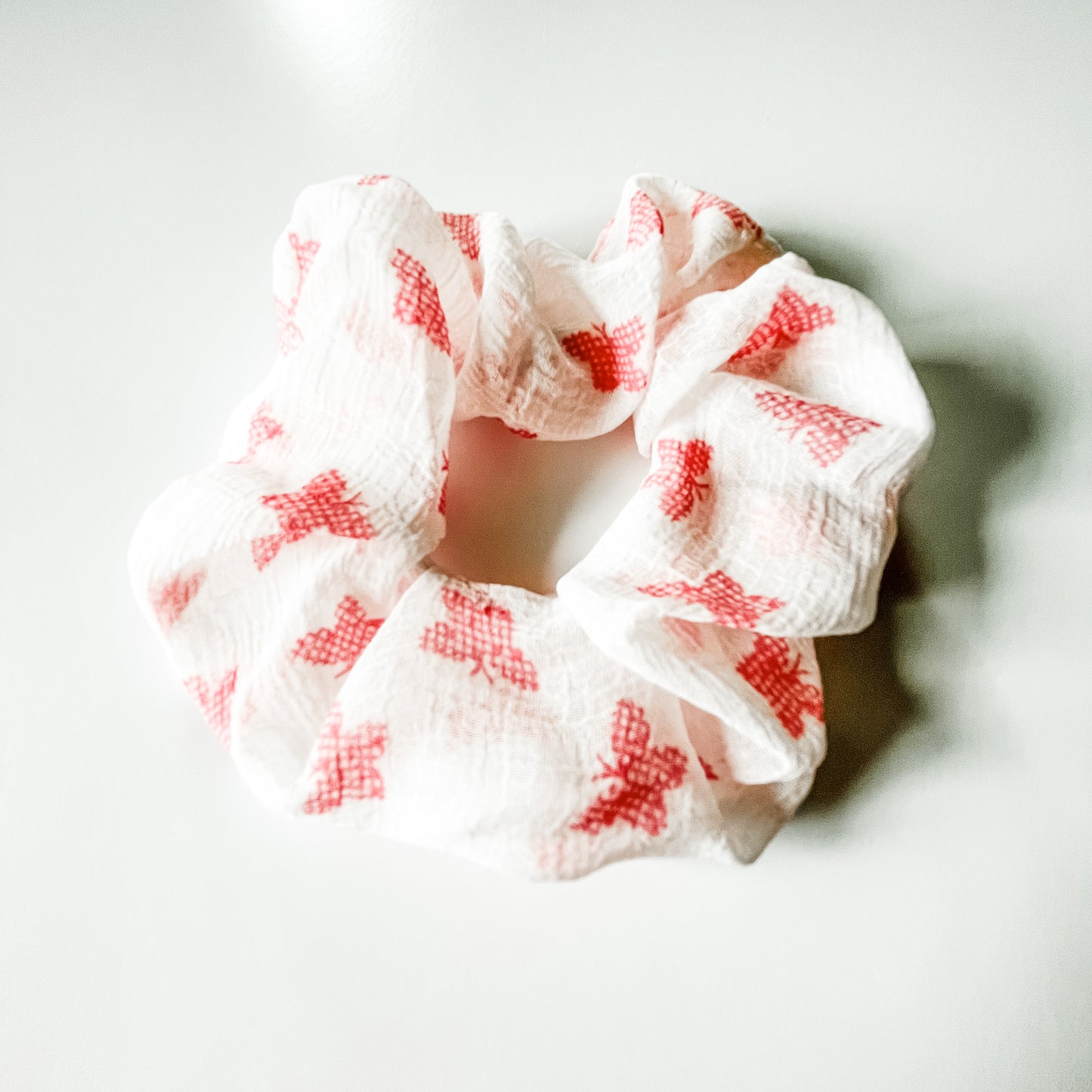 Sheer White and Pink Butterfly Scrunchie / Build A Custom Gift Set / Care Packages for Her / Women’s Gift Boxes